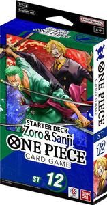 One Piece Card Game Starter Deck ST-12 Zoro & Sanji | חפיסת התחלה One Piece Card Game ST-12 זורו וסאנג’י