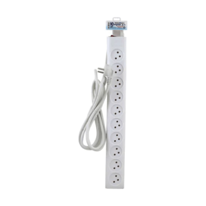 רב שקע 10 שקעים עם כבל 3 מטר ומפסק | SW-MS10-3M-S – Semicom