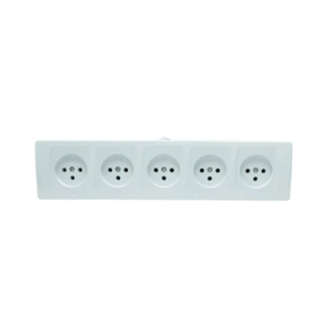 שקע על הטיח 16Ax5 יציאות – 250V | SW-WM-05 – Semicom Switch