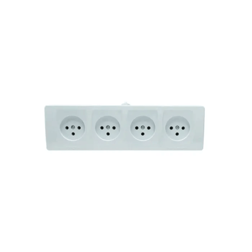 שקע על הטיח 16Ax4 יציאות – 250V | SW-WM-04 – Semicom Switch