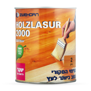 לכה מגוונת לעץ גוון 6 חום אגוז - 750 מל לזור