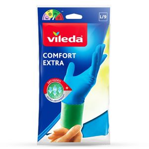 כפפות גומי ביטנה סופגת מידה L תוצרת VILEDA