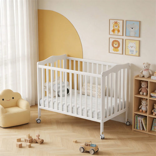 מיטת תינוק מתקפלת רננה לבן Tal baby