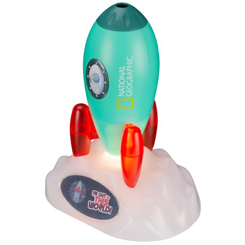 חללית מנורת לילה ומקרן שקופיות חלל