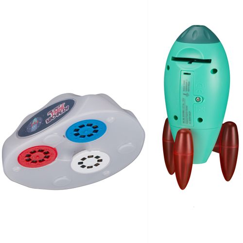 חללית מנורת לילה ומקרן שקופיות חלל