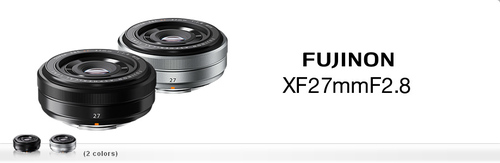 Fuji LENS XF 27mm F2.8
