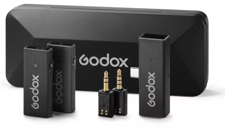 ערכת מיקרופון אלחוטי כפול Godox MoveLink Mini UC 2-Person Wireless Mic. System