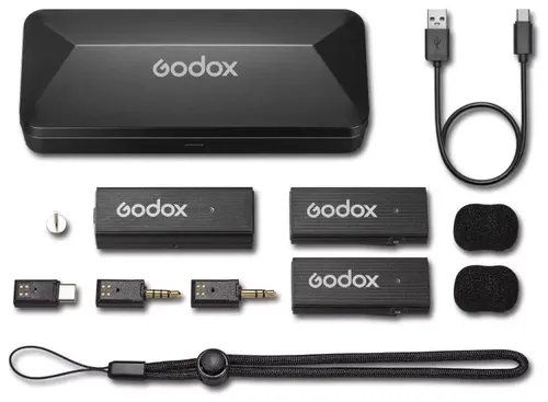 ערכת מיקרופון אלחוטי כפול Godox MoveLink Mini UC 2-Person Wireless Mic. System