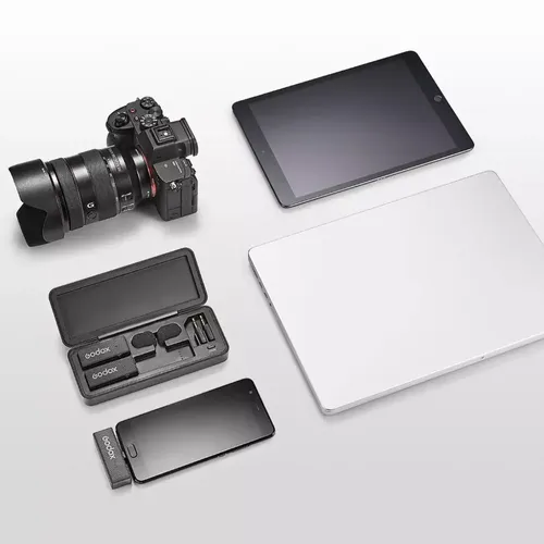 ערכת מיקרופון אלחוטי כפול Godox MoveLink Mini UC 2-Person Wireless Mic. System