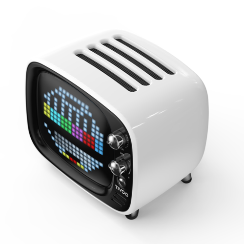 Divoom Tivoo Bluetooth Speaker Retro Pixel Art Display רמקול בלוטוס Divoom Tivoo עם מסך פיקסל ארט רטרו