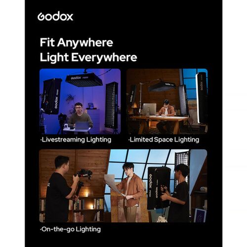 פנל תאורה גמיש מקצועי (122*30.5) Godox FL200SR RGB בהספק 250 ואט