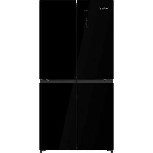 מקרר 4 דלתות 503 ליטר נטו Electra EL5510GBL עם מפסק תאורה - גימור זכוכית שחורה אחריות ע"י היבואן הרשמי