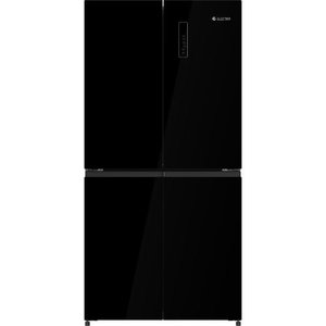 מקרר 4 דלתות 503 ליטר נטו Electra EL5510GBL עם מפסק תאורה - גימור זכוכית שחורה אחריות ע"י היבואן הרשמי אלקטרה