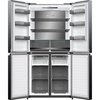 מקרר 4 דלתות 503 ליטר נטו Electra EL5510GBL עם מפסק תאורה - גימור זכוכית שחורה אחריות ע"י היבואן הרשמי