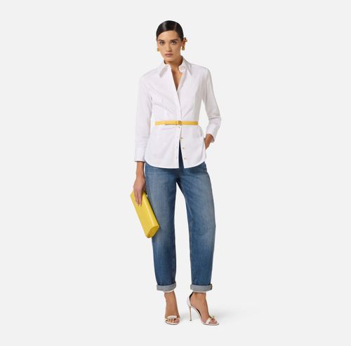 Shirt in stretch cotton