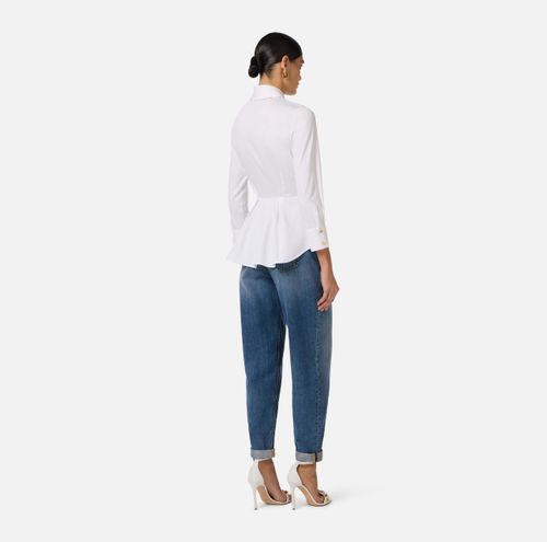 Shirt in stretch cotton