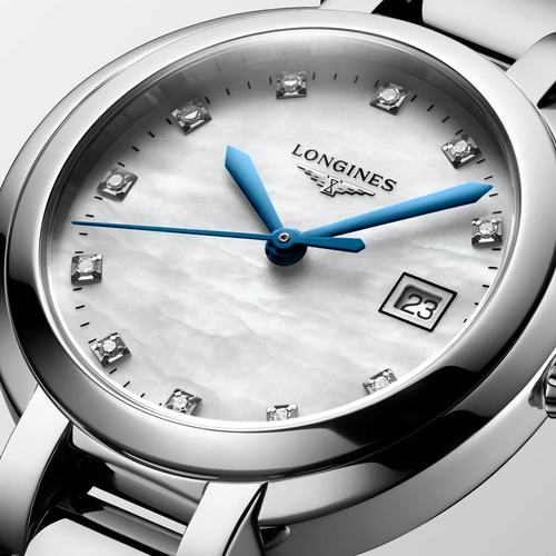 Longines L81224876 PrimaLuna 30MM נשים לונג'ין יבואן רשמי משובץ יהלומים
