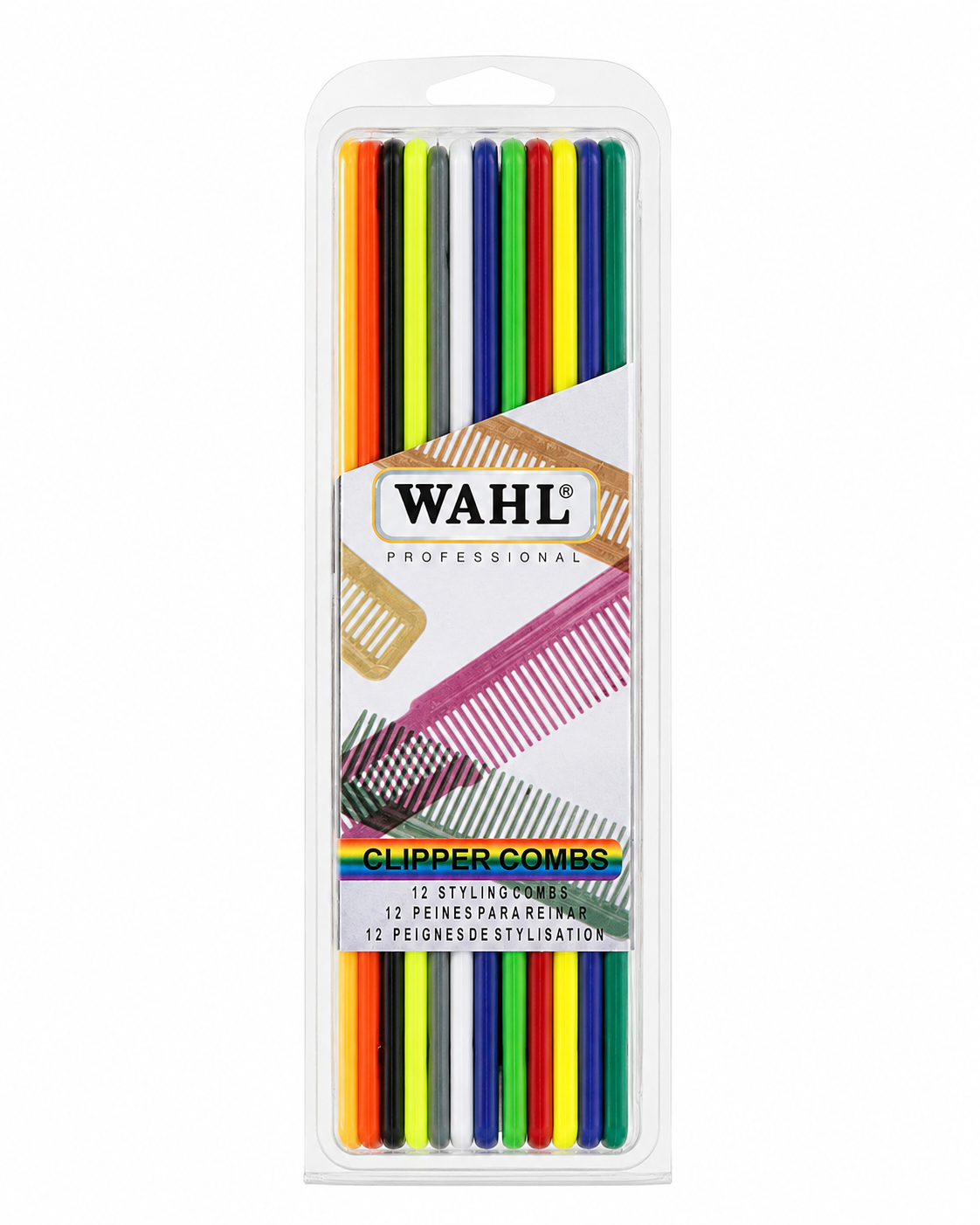 סט של 12 מסרקי WAHL צבעוניים דגם 3206-200