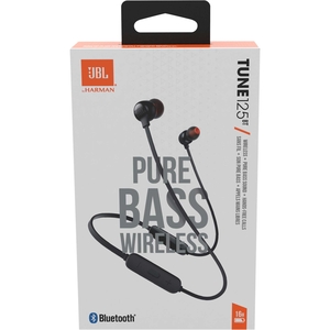  אוזניות בלוטות’ אלחוטיות Earphones Wireless Bluetooth Pure Bass | JBL Tune 125BT