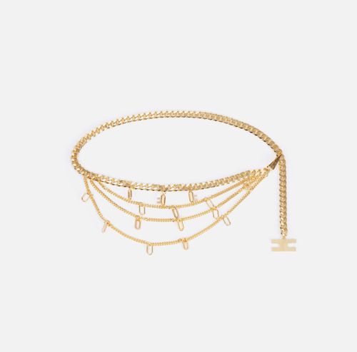 Chain belt with charms