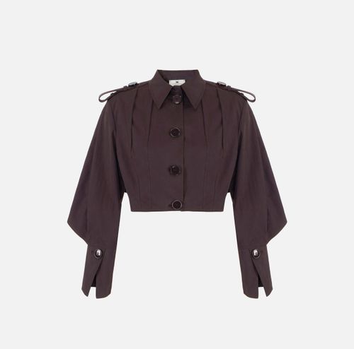 Technical cotton jacket