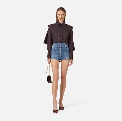 Technical cotton jacket
