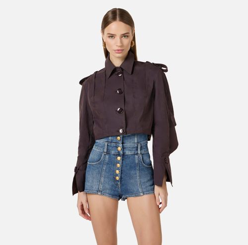 Technical cotton jacket
