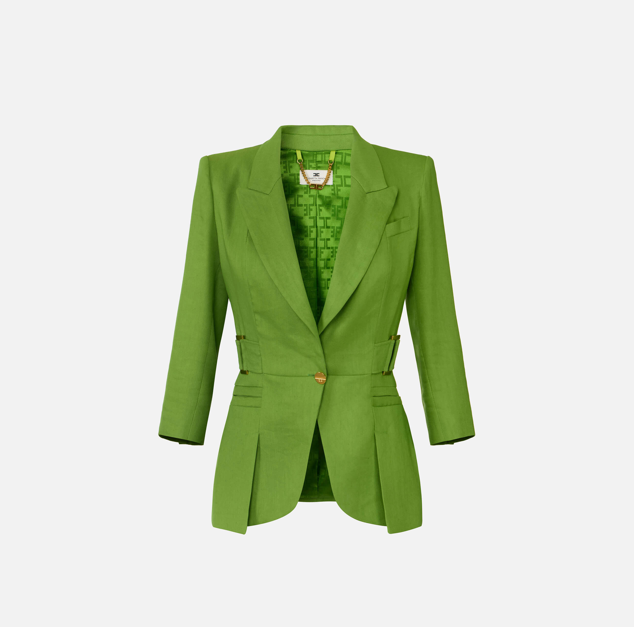 Linen-blend jacket