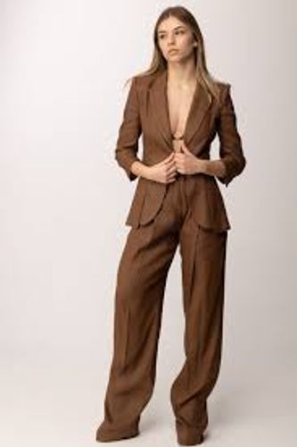 Linen-blend jacket