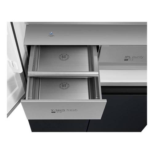מקרר 4 דלתות 515 ליטר Midea MDRM706BIL70 נירו' מושחר