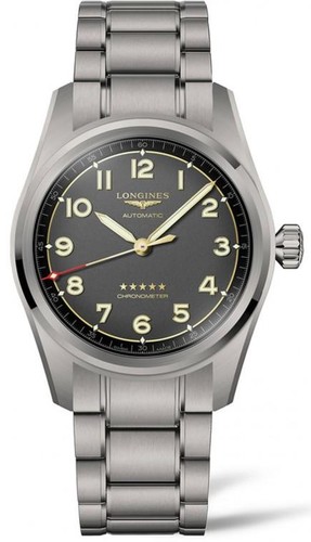 Longines L38111536 Spirit 42MM טיטניום גברים לונג'ין יבואן רשמי