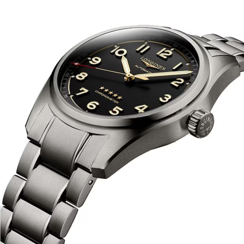 Longines L38111536 Spirit 42MM טיטניום גברים לונג'ין יבואן רשמי