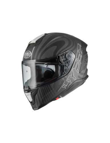 קסדת כביש מלאה פרמייר הייפר קרבון PREMIER HYPER CARBON PS 8 BM שחור\לבן