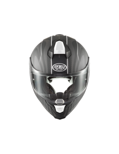 קסדת כביש מלאה פרמייר הייפר קרבון PREMIER HYPER CARBON PS 8 BM שחור\לבן