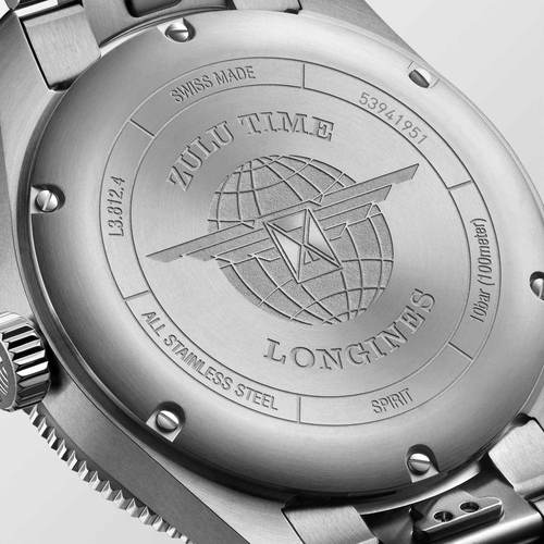 Longines L38124506 Spirit-Zulu 42MM GMT גברים לונג'ין יבואן רשמי