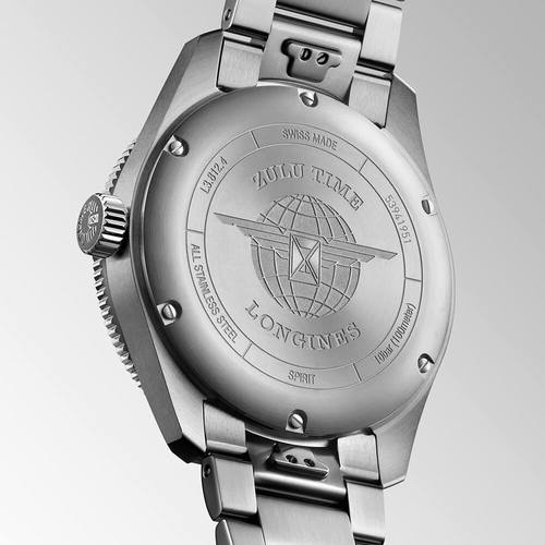 Longines L38124936 Spirit-Zulu 42MM GMT גברים לונג'ין יבואן רשמי