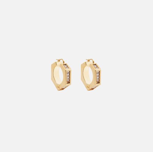 Earrings with rhinestones