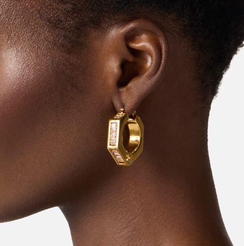 Earrings with rhinestones