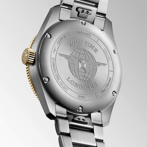 Longines L38125536 Spirit-Zulu 42MM 18 karat yellow gold גברים לונג'ין יבואן רשמי