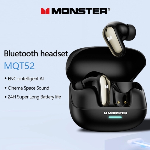  Monster Maxstar MQT52 Wireless Gaming Earbuds Bluetooth | אוזניות גיימינג אלחוטיות Monster Maxstar MQT52 Bluetooth
