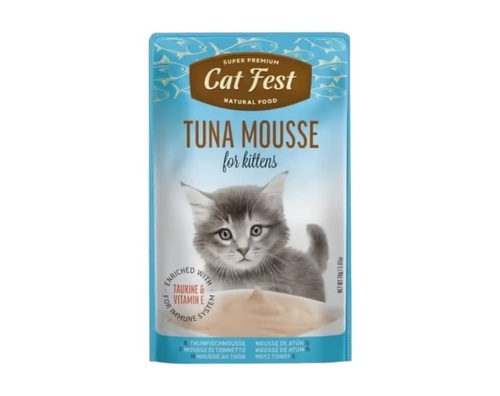CAT FEST פאוץ' לגורי חתולים בטעם מוס טונה 70 גרם