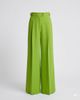 Linen-blend trousers with straps