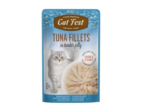CAT FEST פאוץ' לחתולים בטעם פילה טונה 70 גרם