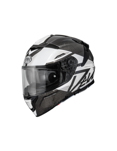 קסדת כביש מלאה פרמייר דוויל קרבון PREMIER DEVIL CARBON MN 8 שחור\לבן