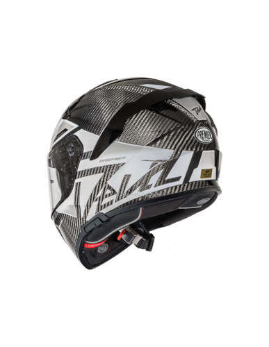 קסדת כביש מלאה פרמייר דוויל קרבון PREMIER DEVIL CARBON MN 8 שחור\לבן