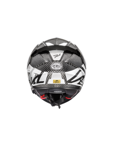 קסדת כביש מלאה פרמייר דוויל קרבון PREMIER DEVIL CARBON MN 8 שחור\לבן