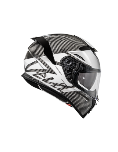 קסדת כביש מלאה פרמייר דוויל קרבון PREMIER DEVIL CARBON MN 8 שחור\לבן
