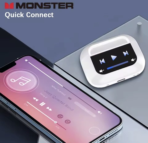 Monster A9 True Wireless Bluetooth Earphones | אוזניות Bluetooth אלחוטיות Monster A9