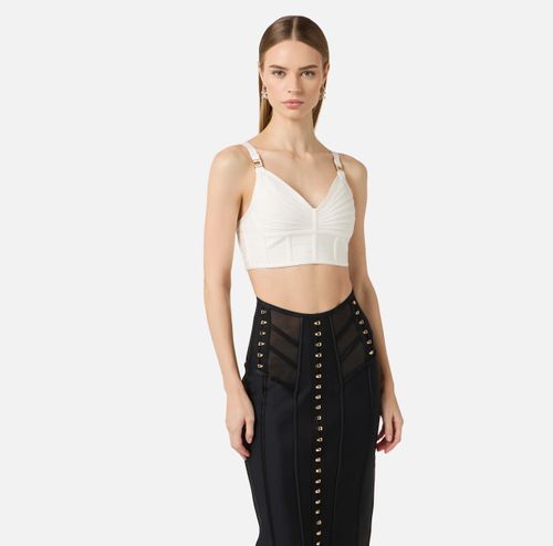 Top in 3D knit fabric