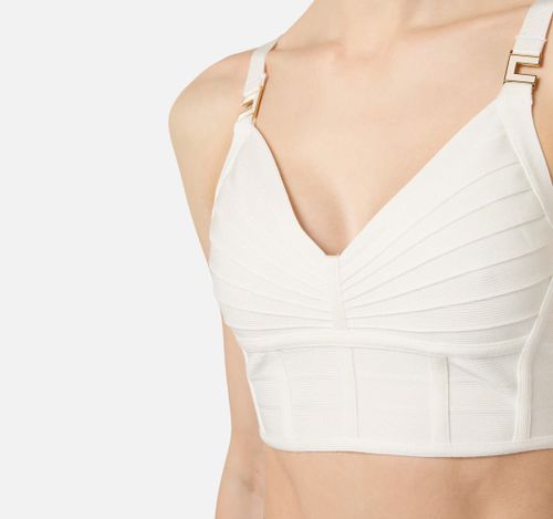 Top in 3D knit fabric